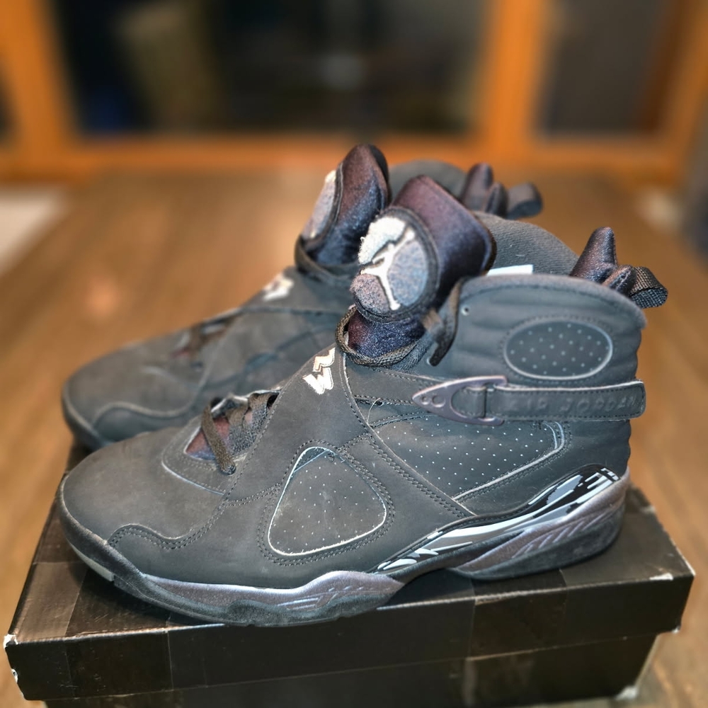 Jordan Black and Gray Men's Shoes
